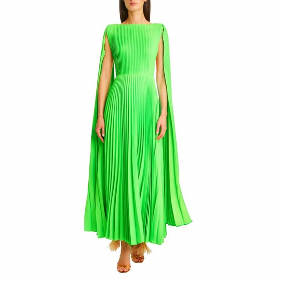Valentino Garavani Runway pleated caped gown Size 38IT, S/XS US NEW - Picture 4 of 16